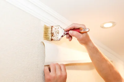 Pose de papier peint à Viserny — revêtements muraux et toiles de verre